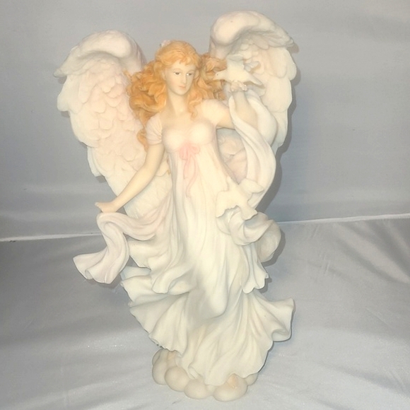 Seraphim Classics Vanessa Heavenly Maiden 1996 Porcelain Figurine Dove - Picture 1 of 5
